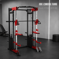 Machine Smith multifonctionnelle, appareil d'entraînement fonctionnel, équipement de musculation à câbles croisés pour salle de sport à domicile et usage commercial