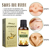 Aceite para el Alivio del Estómago South Moon, para el Estreñimiento, la Hinchazón, la Diarrea, el Acidez de Estómago, Limpieza Intestinal, Mejora del Mal Aliento