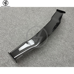 STO Vortstein Style Glossy Twill Weave Dry Carbon Fiber Add-on Single Deck <b>Rear</b> <b>Spoiler</b> Lambo Huracan LP580 LP610 EVO Car - Product Image 5