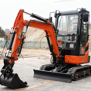 Máquina de Terraplanagem de 3 Toneladas e 2 Toneladas Escavadora Mini Escavadora com Cabine e Ar Condicionado - Product Image 1