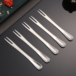 Cuchara y Tenedor 2 en 1 de Acero Inoxidable 304, Cuchara Integrada para Postre, Cuchara para Helado de Frutas, Tenedor para Ensalada, Tenedor para Pastel de Hotel - Product Image 2