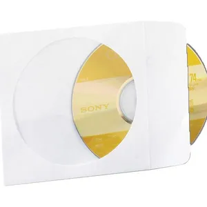 Impresión personalizada, venta al por mayor, marrón, tarjeta de papel Kraft, funda de CD, chaquetas de cartón de disco compacto