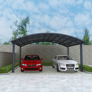 Nuovo Stile Tettoia per Auto in Policarbonato su Misura, Resistente <span class=keywords><strong>al</strong></span> Vento, in Alluminio, per 2 Auto, con Elevata Capacità di Carico Neve - Product Image 1