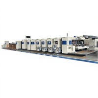 Nouvelle Ligne de Production Automatique Complète pour l'Impression, le Rainurage, la Découpe, le Pliage, la Colle et le Conditionnement de Cartons Ondulés