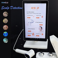 Analizador de Cuero Cabelludo con IA, Dispositivo de Análisis Facial y Capilar de Mano con Aumento de 50x para Uso Doméstico y Salones de Belleza