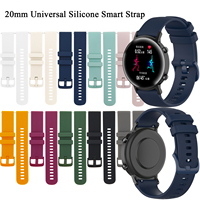 Tali Jam Tangan Silikon BoBand Grid 16Mm/18Mm/20Mm/22Mm untuk Garmin Venu 2 Aktif 3 untuk 5/4 Klasik-Lingkaran Kait Yang Dapat Disesuaikan