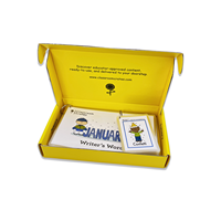 Ensemble de cartes d'alphabet pour l'éducation précoce des enfants, logo personnalisé, haute qualité, prix abordable, avec boîte de rangement haut de gamme (couvercle et base)