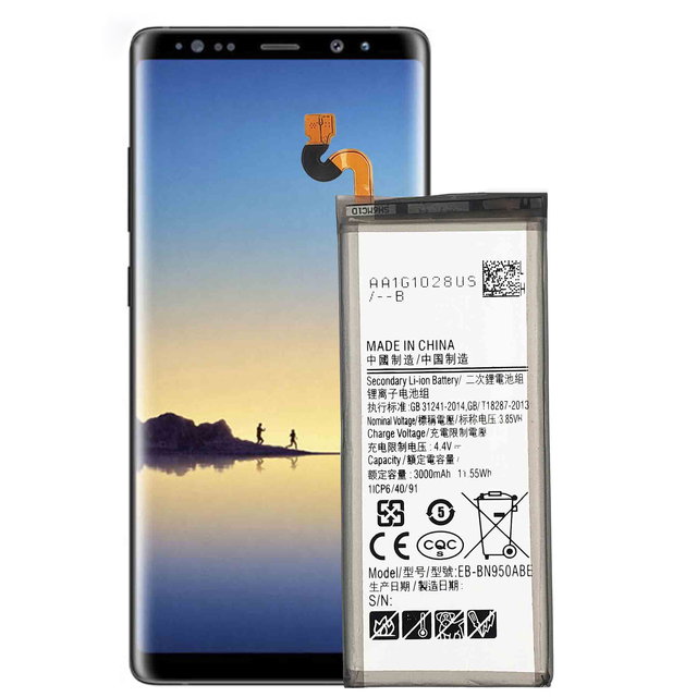 Factory Wholesaler EB-BN950ABE 3300mAh Polymer Battery for samsung Note8 Rechargeable Batteries
