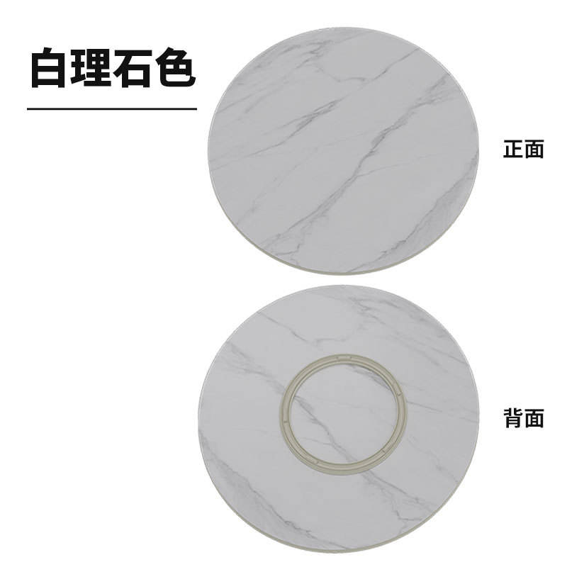 Mármol blanco de 85 cm de diámetro.