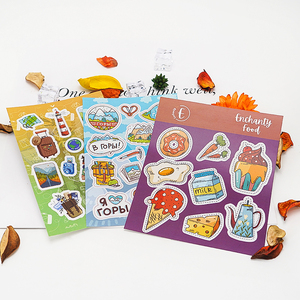 Factory Custom Printing Kiss Cut Vinyl Waterproof Sticker <b>Sheet</b> - Product Image 1
