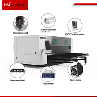 Mesin Pemotong Laser Fiber RAYTOOLS Head 3015LS dengan Sistem Pendingin Air 1.5KW 6KW dan Penghilang Debu Tertutup untuk Industri