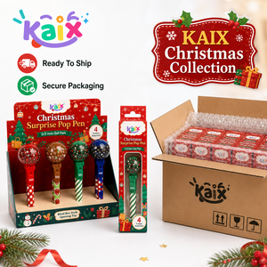 KAIX-Ensembles <span class=keywords><strong>de</strong></span> stylos gel <span class=keywords><strong>de</strong></span> Noë<span class=keywords><strong>l</strong></span> Pop Surprise OEM pour boutique <span class=keywords><strong>de</strong></span> cadeaux, écriture lisse, nouveauté, 0.5mm - Product Image 3