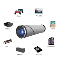 Kixin-Proyector de lentes giratorias para Android, Mini Proyector de luz Led nocturna con batería recargable, 2022 P, para publicidad directa de fábrica, 1080