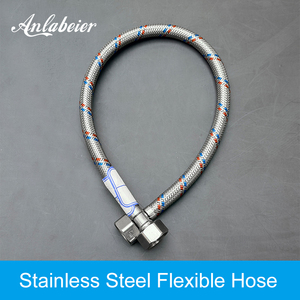 Tuyau de robinet en acier inoxydable tressé G1/2, tube intérieur EPDM, haute pression, résistant aux éclats, ligne d'alimentation en eau flexible, installation facile - Product Image 1