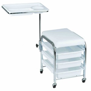 Modern Pedicure <b>Stool</b> Chair Rolling Storage Tray Cart Fashion Leather Salon Furniture Hair Salon Manicure Station Living Room - Product Image 2
