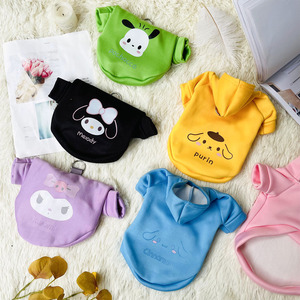 Sudadera con capucha para perro con personajes de Sanrio, forro polar de poliéster, ropa para mascotas para primavera, otoño e invierno - Product Image 4