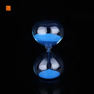 ALEO Hot sale Classic 2min BLUE sand Hour Glass crystal hourglass 3 5 Sand Timer Stands with logo without