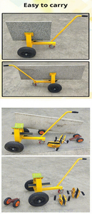 Chariot de transport de verre à 3 roues - Chariot robuste en acier pour une manutention efficace des panneaux de verre - Product Image 3