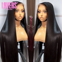 Peluca frontal de encaje 13x6 de cabello virgen vietnamita, densidad del 250%, 40 pulgadas de largo, lisa, de cabello humano, pelucas de cabello virgen indio, peluca frontal de encaje HD