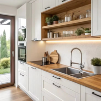 Meubles de cuisine OEM sur mesure, couleur et matériau au choix, conception 3D gratuite pour les entrepreneurs