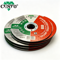 Disque de coupe fin T41 de 115 mm (4,5 pouces) pour métal et acier inoxydable de 1,0, 1,2, 1,6 mm, norme EN12413 MPA, disque de découpe OEM