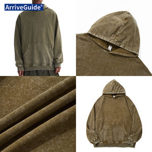 Schwerer 450g/m² 100% Baumwoll-Hoodie für Herren, Rosa Kapuzenpullover mit Übergroßer Tasche, Terry-Print, XL-Größe für die Herbstsaison - Product Image 1