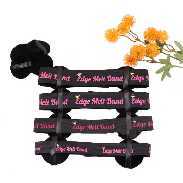 Edge Melt Band With Ear Protector For Lace Wigs Elastic Band With Logo Personalized For Laying Lace Edge Slayer Hair Band