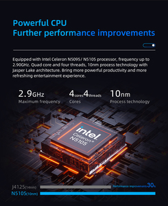 Nuevo Modelo de Mini PC Cele-ron WIN11 T8PRO N5095 <span class=keywords><strong>N5105</strong></span> 8/128GB 8/256GB 3*HD-MI Mini PC Portátil - Product Image 4