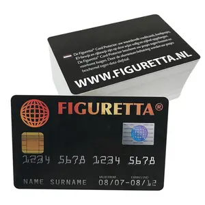 Free Sample Customized Gift Plastic Cards VIP PVC Printing Plastic Business Cards With gold foil logo