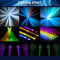 Lumière de scène professionnelle pour discothèque DJ 540 °   Projecteur rotatif coloré 295W RGBW à tête mobile avec contrôle DMX