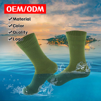 Chaussettes de randonnée imperméables, chaussettes de ski et de camping en nylon coupe-vent respirantes et imperméables pour hommes et femmes, logo personnalisé OEM/ODM