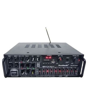 Amplificador de Coche OEM MP326BT 400W+400W Profesional con EQ, Bluetooth, Estéreo, 4 Canales, 2 Canales de Salida, Compatible con USB/Tarjeta SD, 220V/110V, para Cine en Casa - Product Image 1