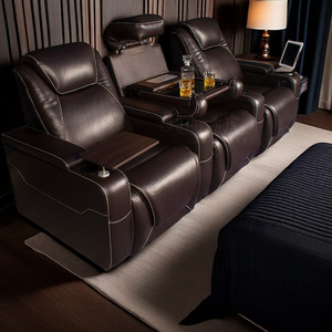 Ensemble de meubles de cinéma maison confortables et élégants, style tendance populaire, pour l'école, l'hôtel, la maison, équipement de charge, visionnage de films - Product Image 2