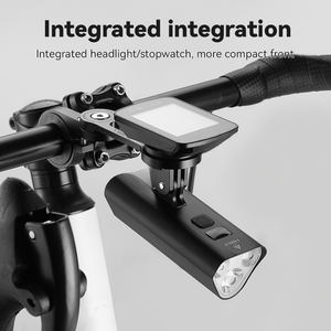 <span class=keywords><strong>Support</strong></span> de vélo réglable en aluminium pour ordinateur de vélo, <span class=keywords><strong>support</strong></span> multi-base compatible <span class=keywords><strong>Garmin</strong></span>/Cateye/Bryton avec <span class=keywords><strong>support</strong></span> pour caméra d'action et éclairage - Product Image 2