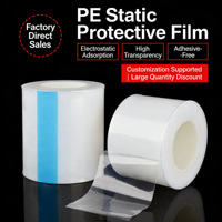 Film électrostatique PE Film non adhésif Film protecteur transparent Film acrylique haute brillance Écran LCD Adsorption électrostatique