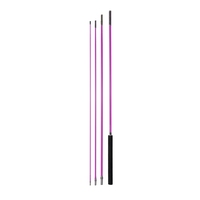 Mât de drapeau de véhicule 4m amovible pour toutes les voitures tout-terrain avec longueur et couleur personnalisables, fouet de drapeau haute flexibilité