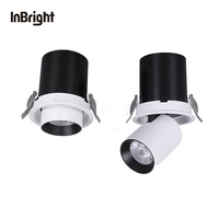 Spot LED réglable 7w 10w 12w 25w 35W Plafonnier encastré en aluminium moulé sous pression COB Projecteur mural