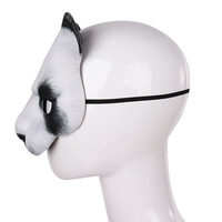 Masque de panda en EVA pour Halloween, Pâques, Carnaval, accessoire de costume de fête, réaliste en 3D, semi-artisanal, personnalisation disponible