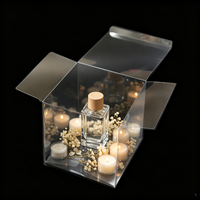 Boîte en plastique transparente 150x150x150mm pour cadeaux de fêtes, bonbons, emballage de faveurs de mariage