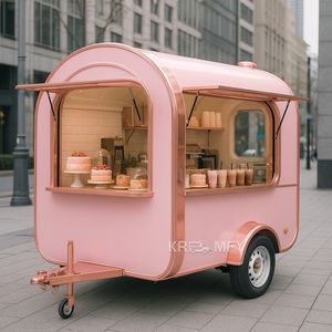 Remolque de Comida Móvil de Fibra de Vidrio para Kiosco de Catering, Multifuncional, para Venta de Helados, Snacks y Papas Fritas, para Uso en Comida Rápida - Product Image 4