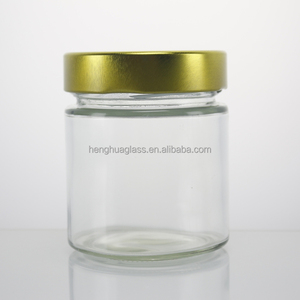 Factory Price Wide Mouth Round Food Storage <strong>Container</strong> Glass Bottle Ergo Jar 220ml/212ml <strong>with</strong> <strong>Lid</strong> for Honey Jam Pickle High Lug - Product Image 4