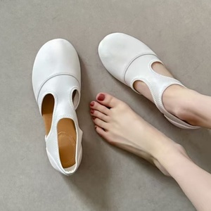 Chaussures de course d'été nouveau style avec ventilation latérale et semelle plate, adaptées à toutes les occasions, chaussures à bout fendu pour femmes - Product Image 2