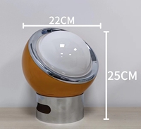 Lampe de table basse en verre au design moderne, nouvelle lampe de lecture pour salon intérieur avec éclairage coloré chaud, alimentation CC E14