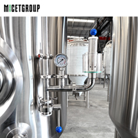 Fermenteur conique en acier inoxydable de 1000 L, cuve de fermentation de bière à double enveloppe pour microbrasserie commerciale