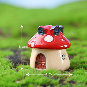 Venta Directa de Fábrica, Miniaturas de Resina, Casa de Champiñones de Dibujos Animados, Castillo, Artesanías para Jardín, <span class=keywords><strong>Hogar</strong></span>, Bonsái, Decoración de Escritorio - Product Image 6