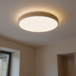 Plafoniera a LED dimmerabile LEDUNI 2700K-6500K CCT gamma di colori dal bianco freddo al Design circolare del corpo in PVC bianco caldo - Product Image 2