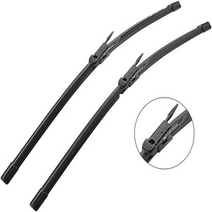 Original de Fábrica O.E.<span class=keywords><strong>M</strong></span>. Juego de Escobillas Limpiaparabrisas de Repuesto para Parabrisas, Tipo Pinch Tab, Compatible con XC90, Q7, Cooper, A3, Paquete de 2 - Product Image 1