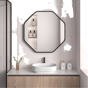 กรอบกระจกตกแต่งผนังเหล็กสไตล์โมเดิร์น พร้อมกระจกสีดำขนาด 16 นิ้ว สำหรับงานแต่งงานและเทศกาลอีสเตอร์ ขายส่งโดย Antique CO - Product Image 1