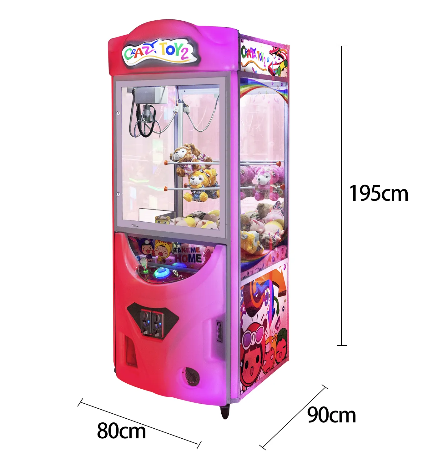 Coin Operated Vending Games Machine Joysticks Controle Klauw Kraan Machine