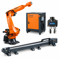 Station de travail robotique à 6 axes KUKA KR210 R2700-2 pour charges lourdes, 210 kg, portée de 2701 mm, pour palettisation, manutention